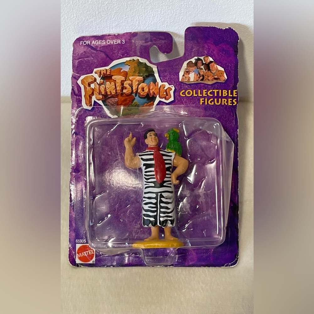 1993 NOS THE FLINTSTONES FRED With Dictabird Unopened Action Figure